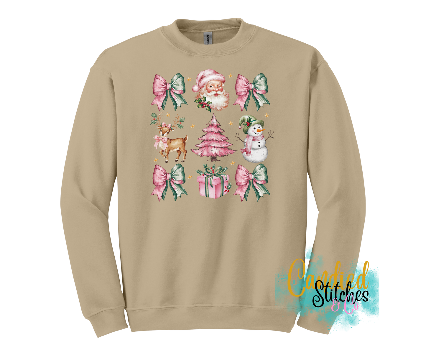 Coquette Santa Christmas Sweatshirt