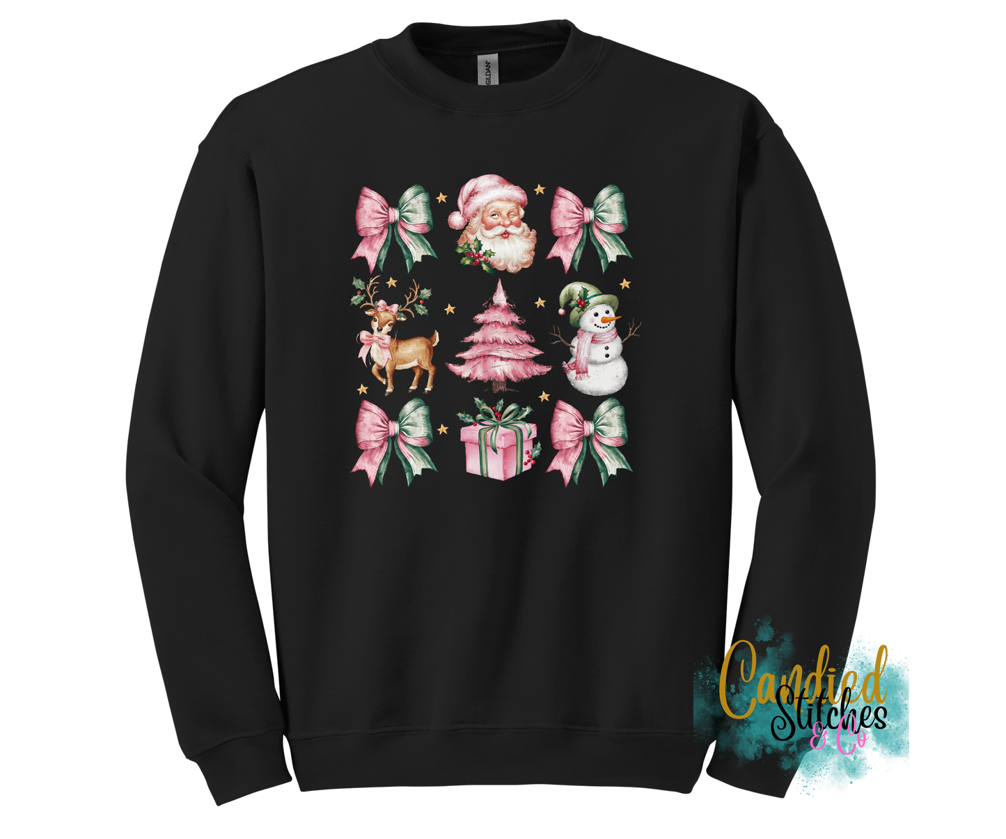 Coquette Santa Christmas Sweatshirt