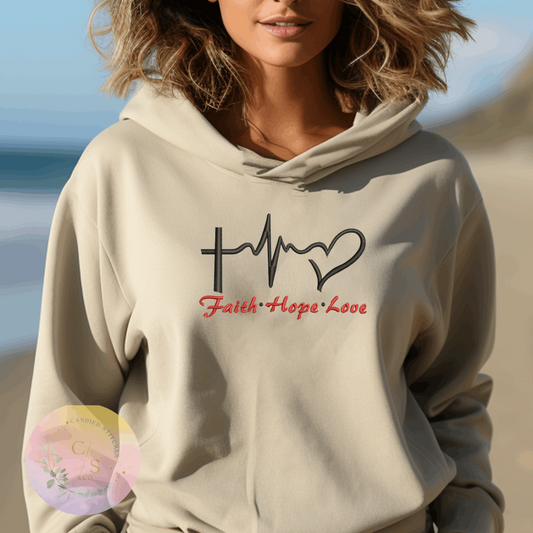 Faith hope love hoodie