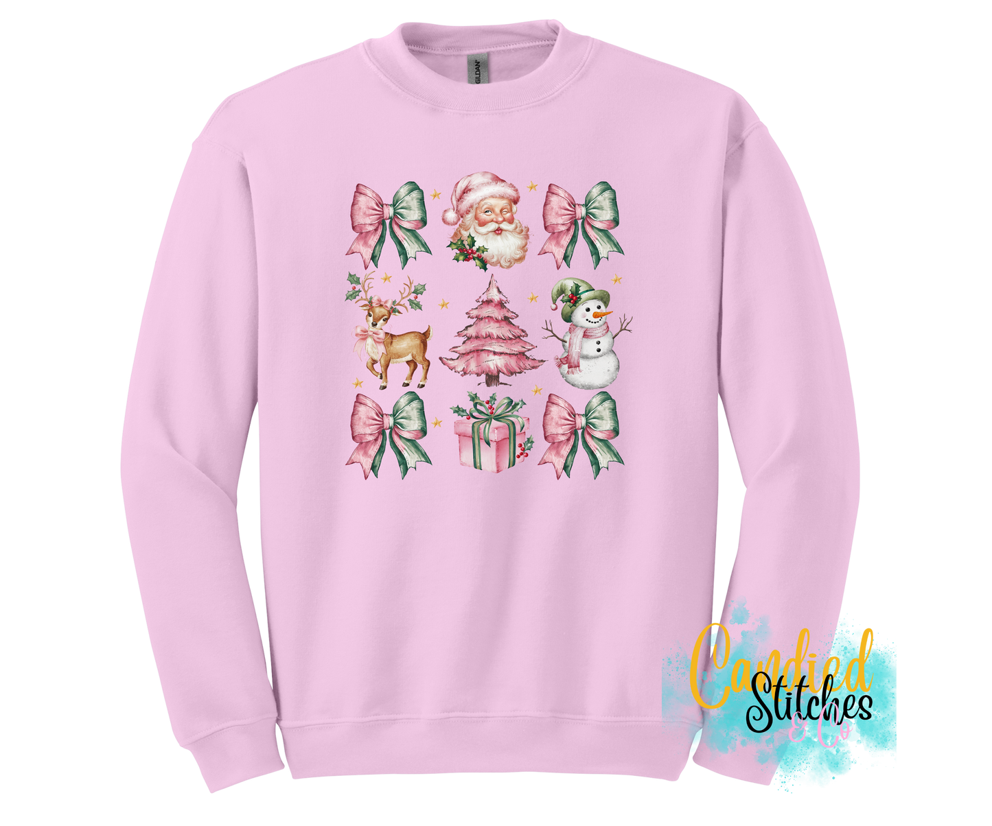 Coquette Santa Christmas Sweatshirt