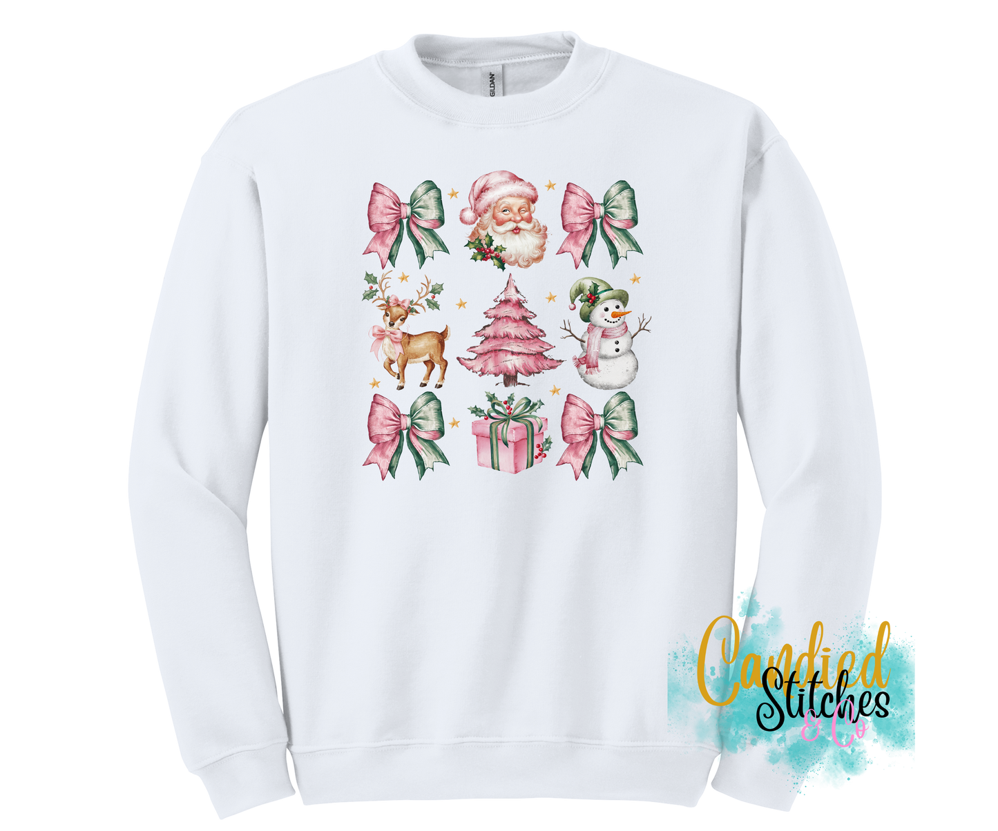 Coquette Santa Christmas Sweatshirt