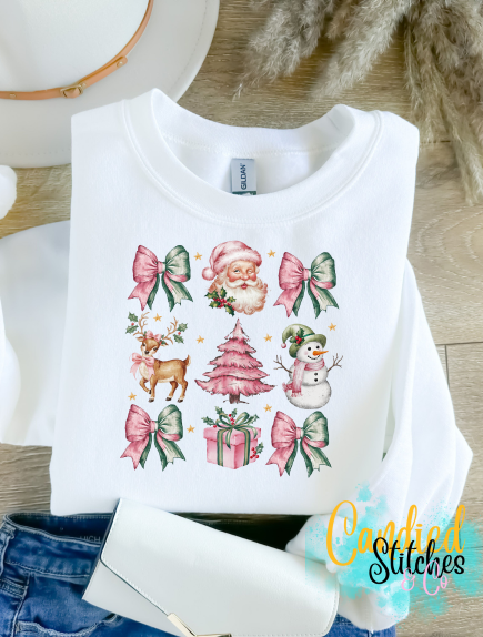 Coquette Santa Christmas Sweatshirt