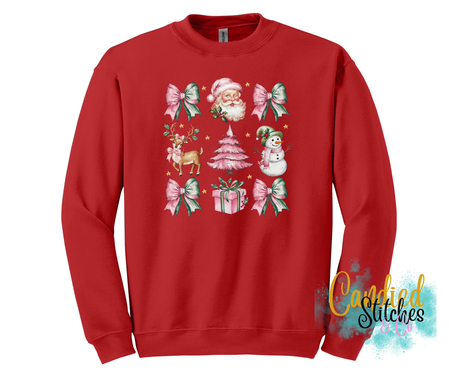 Coquette Santa Christmas Sweatshirt